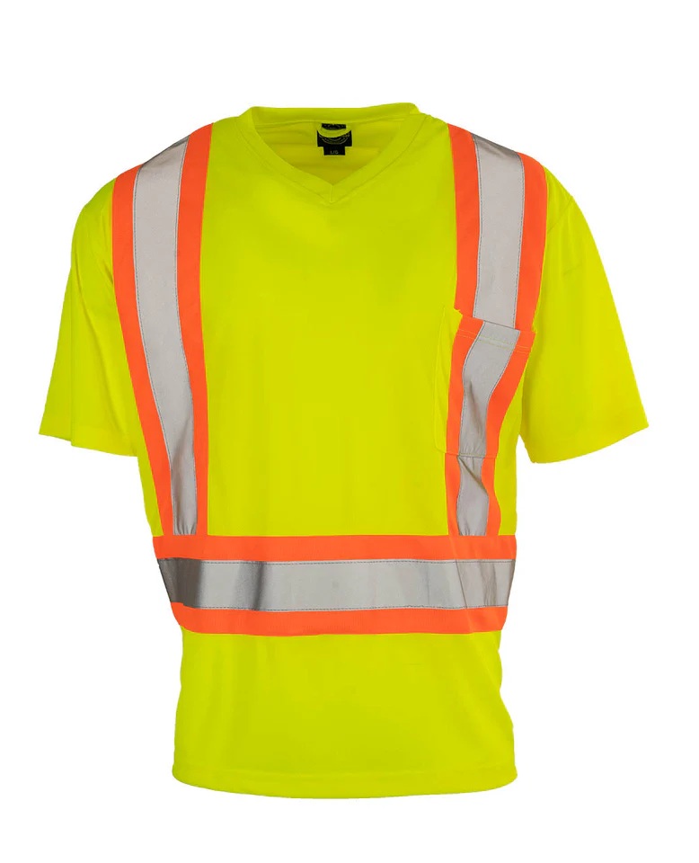Hi-Vis Safety T-Shirt Lime - XL